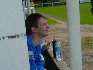 Gareth in a dugout somewhere