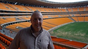 Kevin Miles on FSF duty at the 2010 World Cup in South Africa